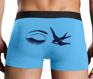 I Swallow - Eye Bird - Blue Boxer Brief