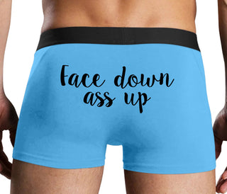 Face Down Ass Up - Blue Boxer Brief