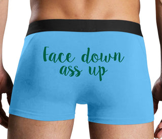 Face Down Ass Up - Blue Boxer Brief
