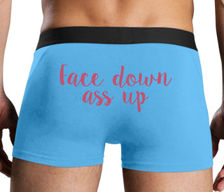 Face Down Ass Up - Blue Boxer Brief