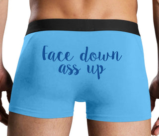 Face Down Ass Up - Blue Boxer Brief