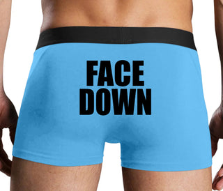 Face Down - Blue Boxer Brief