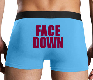 Face Down - Blue Boxer Brief