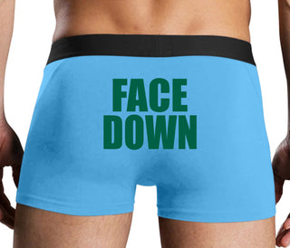 Face Down - Blue Boxer Brief