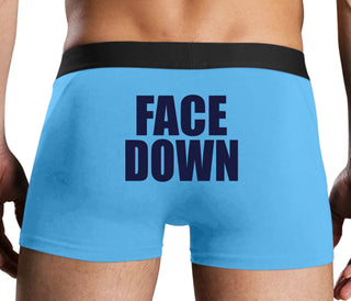 Face Down - Blue Boxer Brief