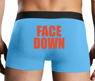 Face Down - Blue Boxer Brief
