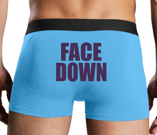 Face Down - Blue Boxer Brief
