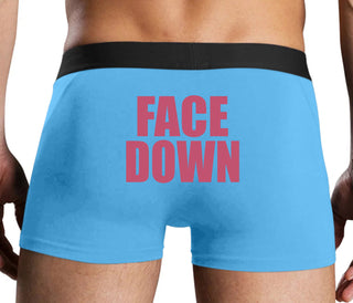 Face Down - Blue Boxer Brief