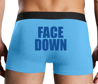 Face Down - Blue Boxer Brief