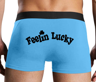 Feeling Lucky Shamrock - Blue Boxer Brief