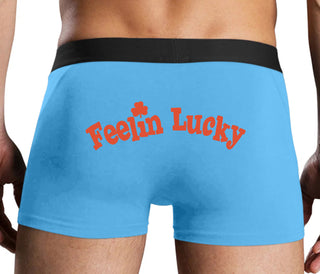 Feeling Lucky Shamrock - Blue Boxer Brief