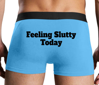 Feeling Slutty Today - Blue Boxer Brief