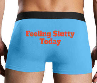 Feeling Slutty Today - Blue Boxer Brief