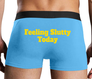 Feeling Slutty Today - Blue Boxer Brief