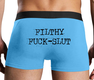 Filthy Fuck Slut - Blue Boxer Brief