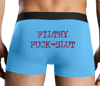 Filthy Fuck Slut - Blue Boxer Brief