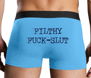 Filthy Fuck Slut - Blue Boxer Brief