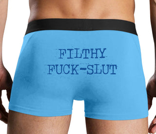 Filthy Fuck Slut - Blue Boxer Brief