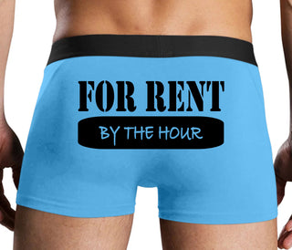 For Rent By The Hour - Blue Boxer Brief