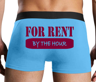 For Rent By The Hour - Blue Boxer Brief