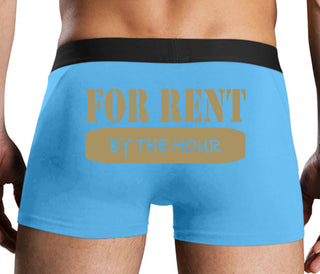 For Rent By The Hour - Blue Boxer Brief