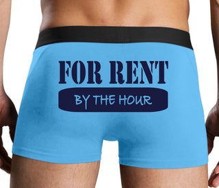 For Rent By The Hour - Blue Boxer Brief
