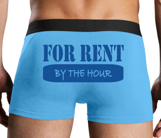 For Rent By The Hour - Blue Boxer Brief