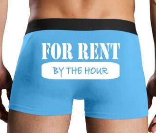 For Rent By The Hour - Blue Boxer Brief