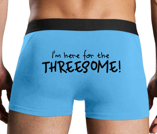 Here for the Threesome - Blue Boxer Brief