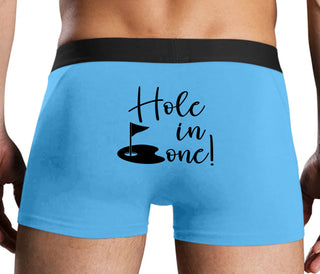 Hole In One - Suggestive Golf - Blue Boxer Brief