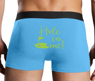 Hole In One - Suggestive Golf - Blue Boxer Brief