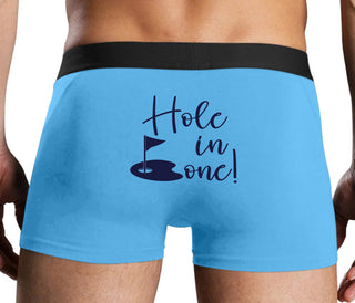 Hole In One - Suggestive Golf - Blue Boxer Brief
