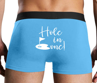 Hole In One - Suggestive Golf - Blue Boxer Brief