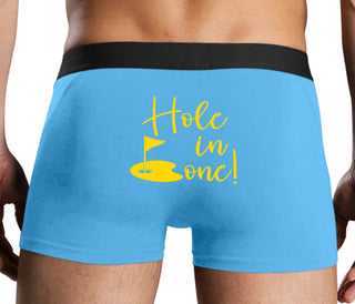 Hole In One - Suggestive Golf - Blue Boxer Brief