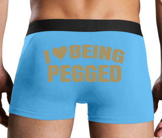 I Love Being Pegged - Blue Boxer Brief