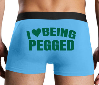 I Love Being Pegged - Blue Boxer Brief