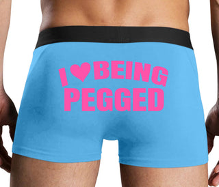 I Love Being Pegged - Blue Boxer Brief