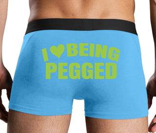 I Love Being Pegged - Blue Boxer Brief