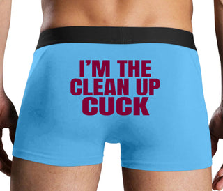 I'm The Clean Up Cuck - Blue Boxer Brief