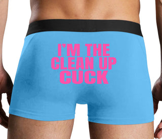 I'm The Clean Up Cuck - Blue Boxer Brief