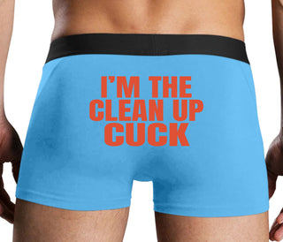 I'm The Clean Up Cuck - Blue Boxer Brief