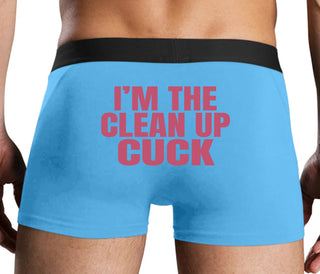 I'm The Clean Up Cuck - Blue Boxer Brief