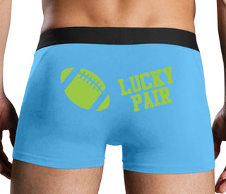 Lucky Pair - Football - Blue Boxer Brief