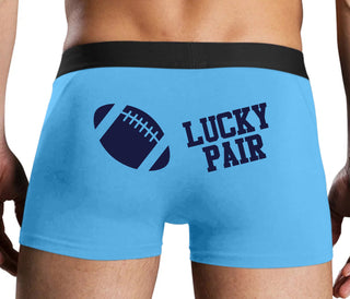Lucky Pair - Football - Blue Boxer Brief