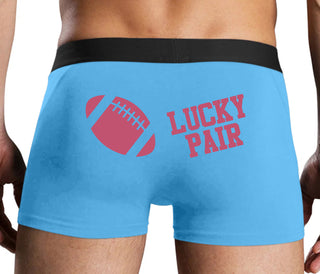 Lucky Pair - Football - Blue Boxer Brief