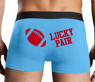Lucky Pair - Football - Blue Boxer Brief