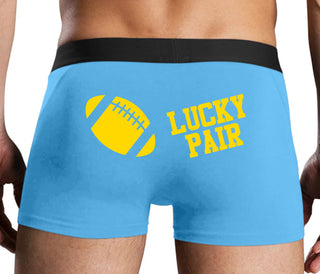 Lucky Pair - Football - Blue Boxer Brief