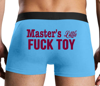 Master's Little Fuck Toy - Blue Boxer Brief