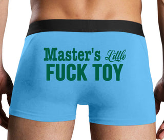 Master's Little Fuck Toy - Blue Boxer Brief