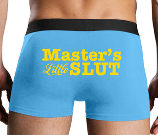 Master's Little Slut - Blue Boxer Brief